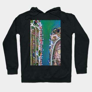 Loudias river and the cabins Hoodie